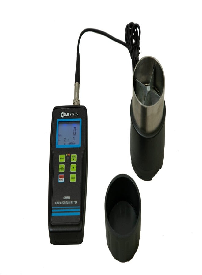 Mextech GMM9 Digital Grain Moisture Meter, 7-30% Moisture Tester for Wheat, Rye, Rice, Corn & Cereals, Colour LED Display, Data Memory 240 Groups - Image 1